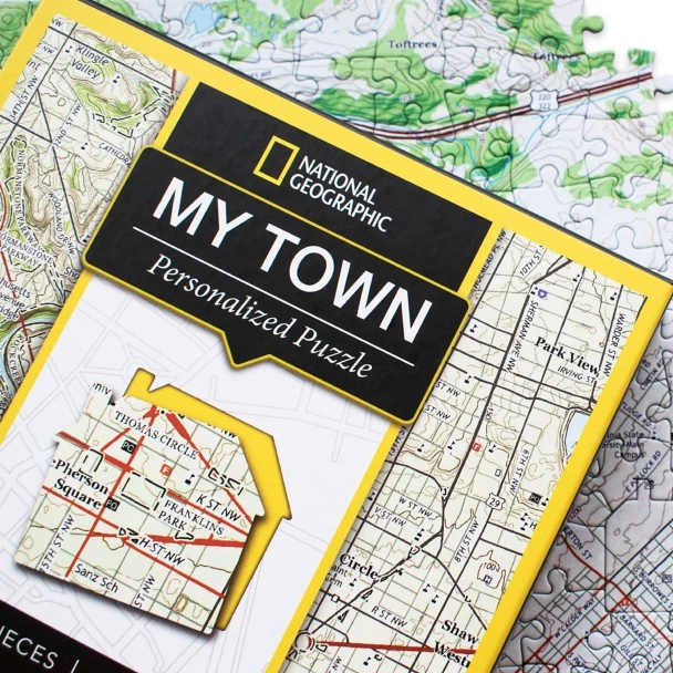 Disney National Geographic My Town Personalized Puzzle – Map Scale: 1:26,000 4 Disney National Geographic My Town Personalized Puzzle – Map Scale: 1:26,000 - Image 4