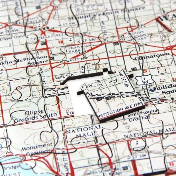 Disney National Geographic My Town Personalized Wooden Puzzle – Map Scale: 1:26,000 4 Disney National Geographic My Town Personalized Wooden Puzzle – Map Scale: 1:26,000 - Image 4