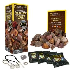 Disney Rock Tumbler Refill Pack β Petrified Wood β National Geographic