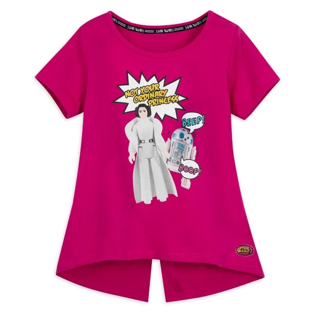 Disney Princess Leia And R2-D2 Action Figure T-Shirt For Kids – Star Wars 1 Disney Princess Leia And R2-D2 Action Figure T-Shirt For Kids – Star Wars