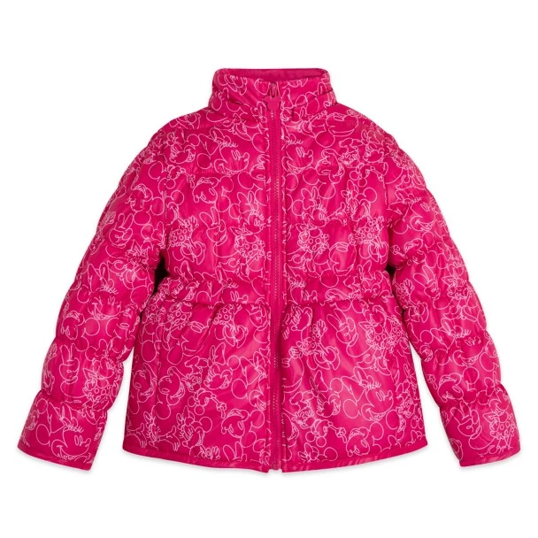Disney Minnie Mouse Hooded Puff Jacket For Kids 2 Disney Minnie Mouse Hooded Puff Jacket For Kids - Image 2
