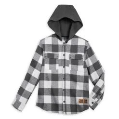 Disney Star Wars: The Mandalorian Hooded Shirt Jacket For Kids