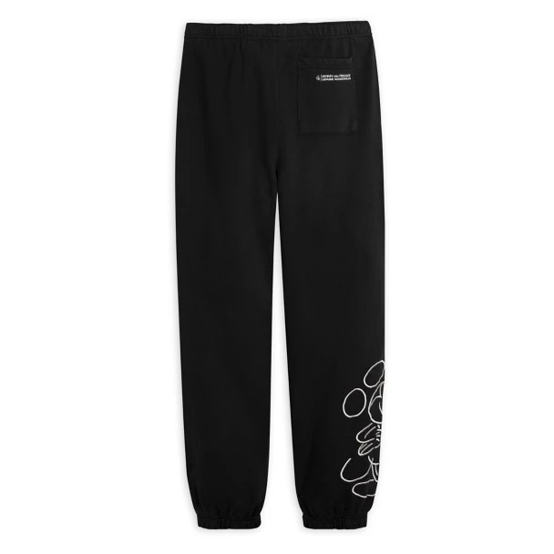 Disney Mickey Mouse Genuine Mousewear Sweatpants For Adults – Black 2 Disney Mickey Mouse Genuine Mousewear Sweatpants For Adults – Black - Image 2