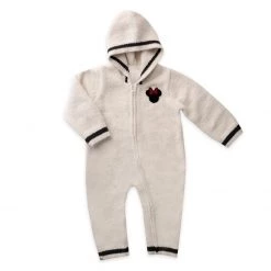 Disney Minnie Mouse Hooded Romper For Baby By Barefoot Dreams