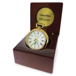 Walt Disney World 50th Anniversary Stainless Steel Pocket Watch By Bulova