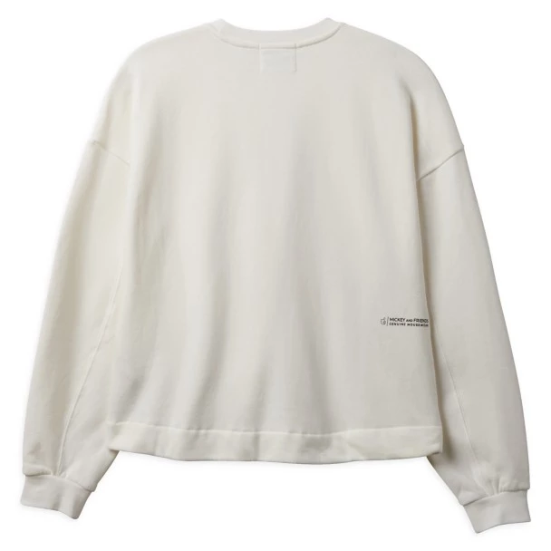 Disney Mickey Mouse Genuine Mousewear Pullover Sweatshirt For Women – White 3 Disney Mickey Mouse Genuine Mousewear Pullover Sweatshirt For Women – White - Image 3