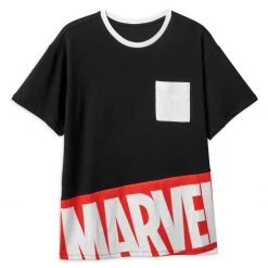 Disney Marvel Logo Ringer Fashion T-Shirt For Adults