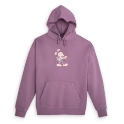 Disney Mickey Mouse Genuine Mousewear Pullover Hoodie For Adults – Plum