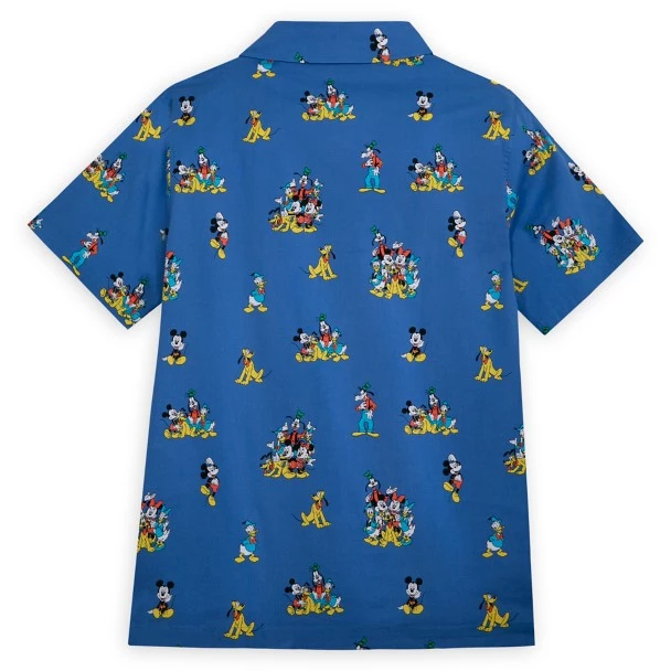 Disney Mickey Mouse And Friends Woven Shirt For Adults 2 Disney Mickey Mouse And Friends Woven Shirt For Adults - Image 2