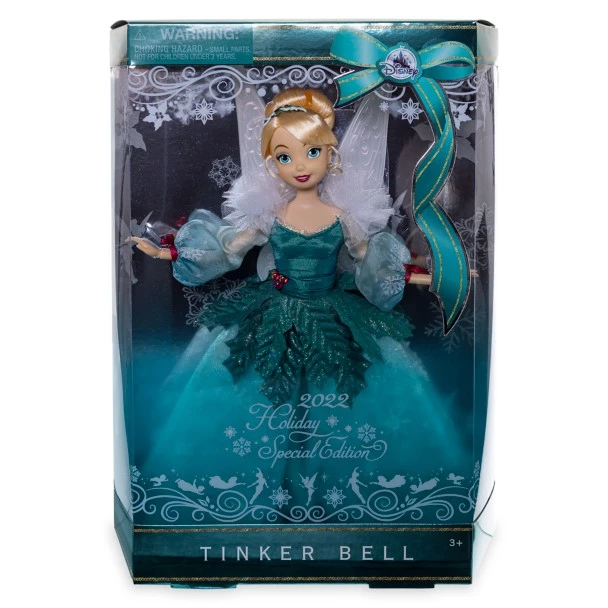 Disney Tinker Bell Holiday 2022 Classic Doll – Peter Pan – Special Edition – 11 1/2'' 2 Disney Tinker Bell Holiday 2022 Classic Doll – Peter Pan – Special Edition – 11 1/2'' - Image 2